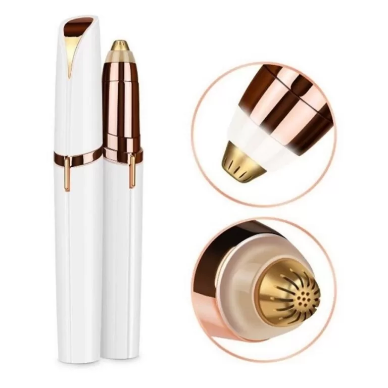 KIT Depiladora Caneta Aparadora De Sobrancelha Ros