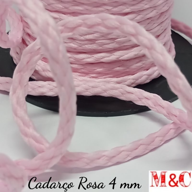 Cadarço Rosa Bebe 0,4cm prat1/4 cx19