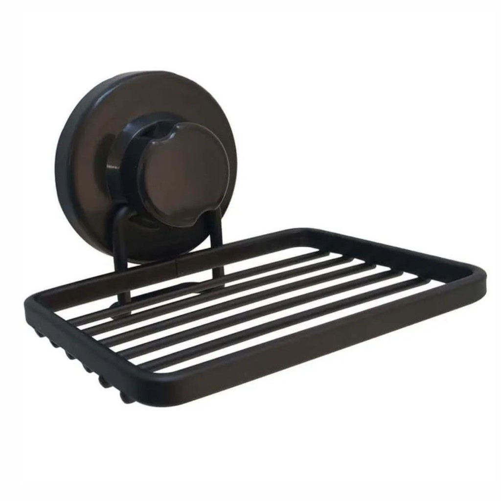 Suporte Saboneteira de Parede Ventosa Black Porta Sabonete