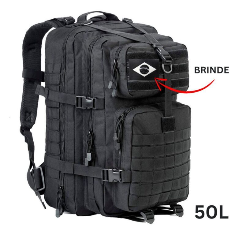 Mochila Militar Tática 50 Litros Grande Impermeá