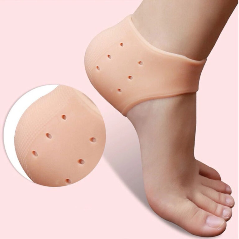 Par Meia Palmilha Silicone Gel Ortopédica Calcanh