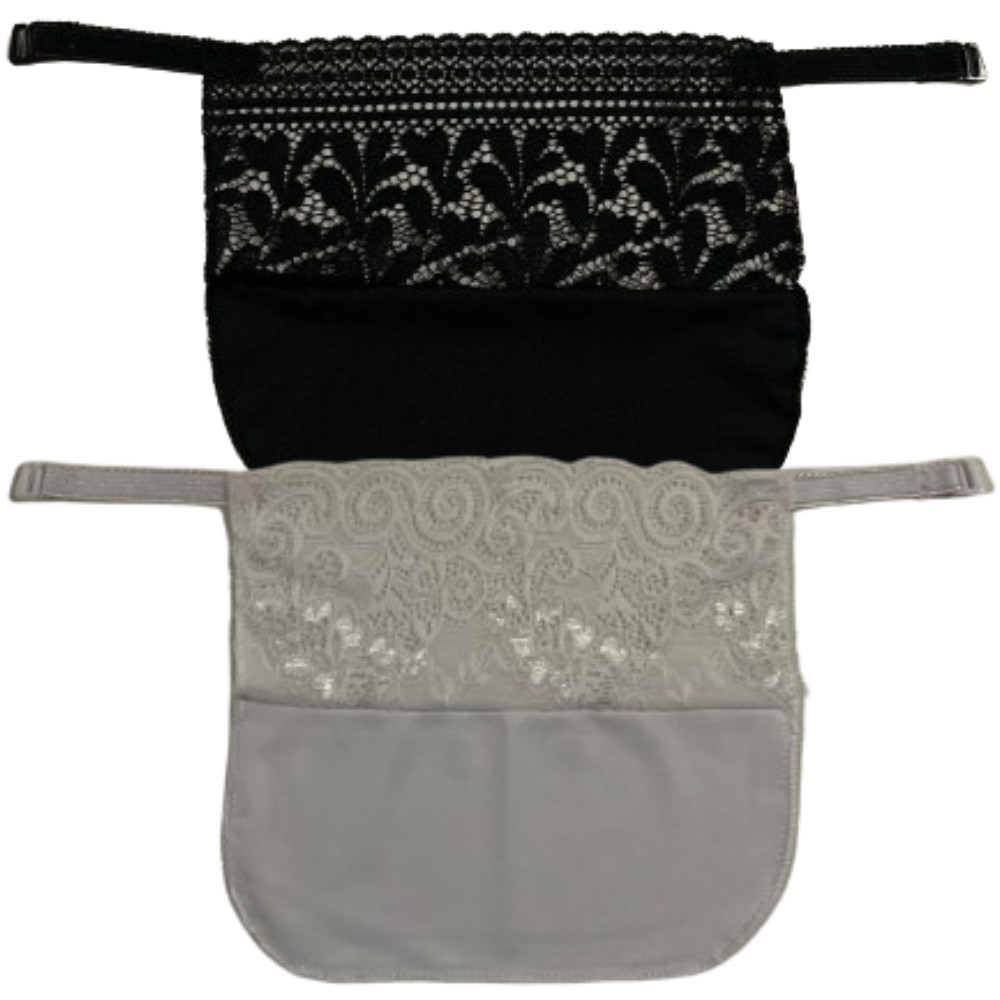 Kit 2 Tapa Decote Para Roupas E Sutiãs Cobre Colo Com Renda Acessórios Para Roupas Disfarça Decote
