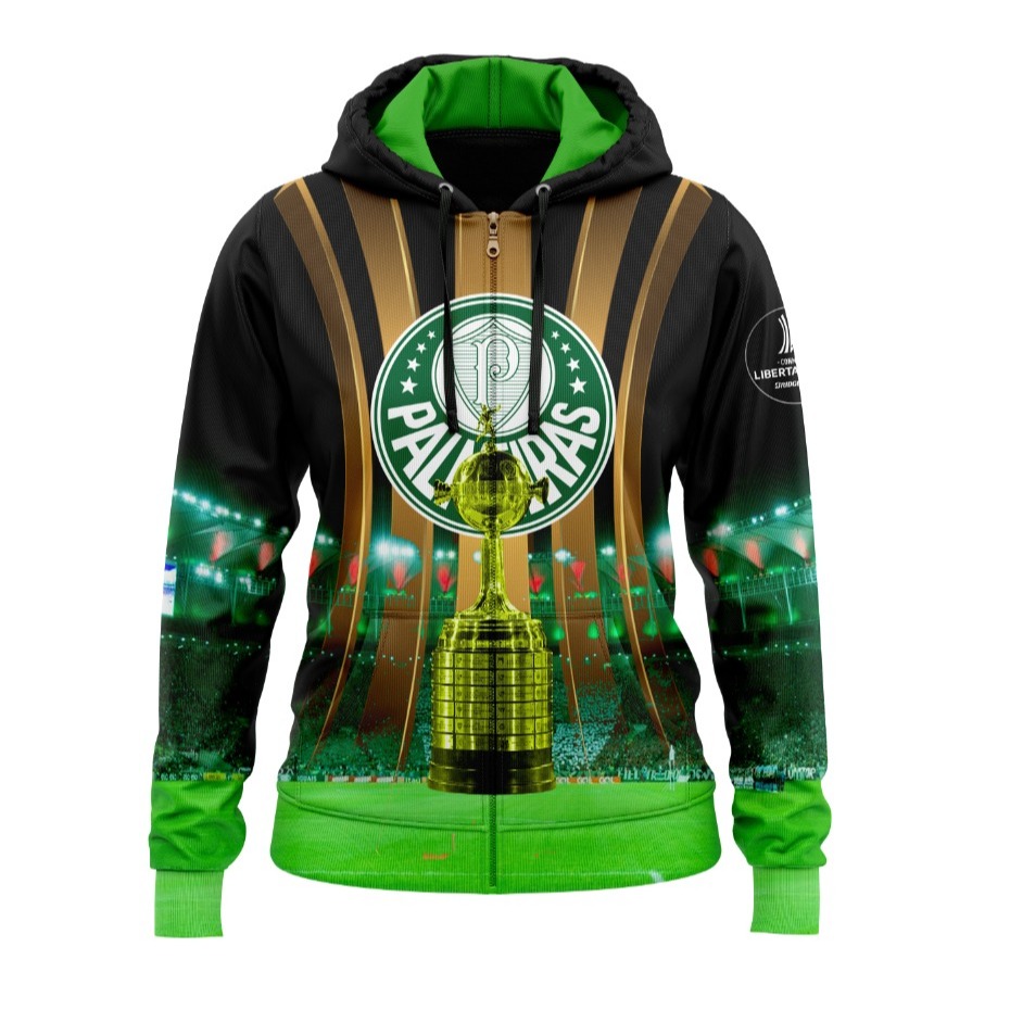 Moleton Canguru 100 % Poliéster Blusa Palmeiras Personalizada