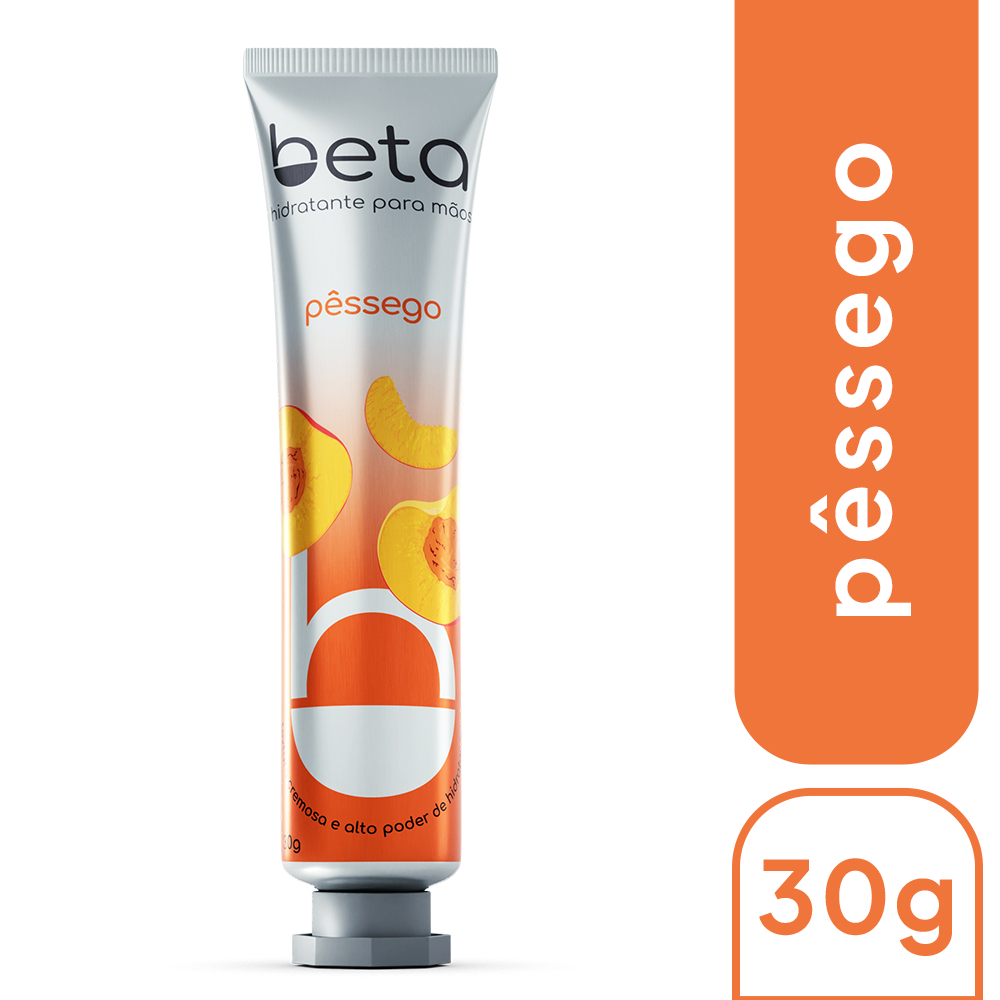Creme Hidratante para Mãos Beta Pêssego  Hidratação e Maciez Irresistível