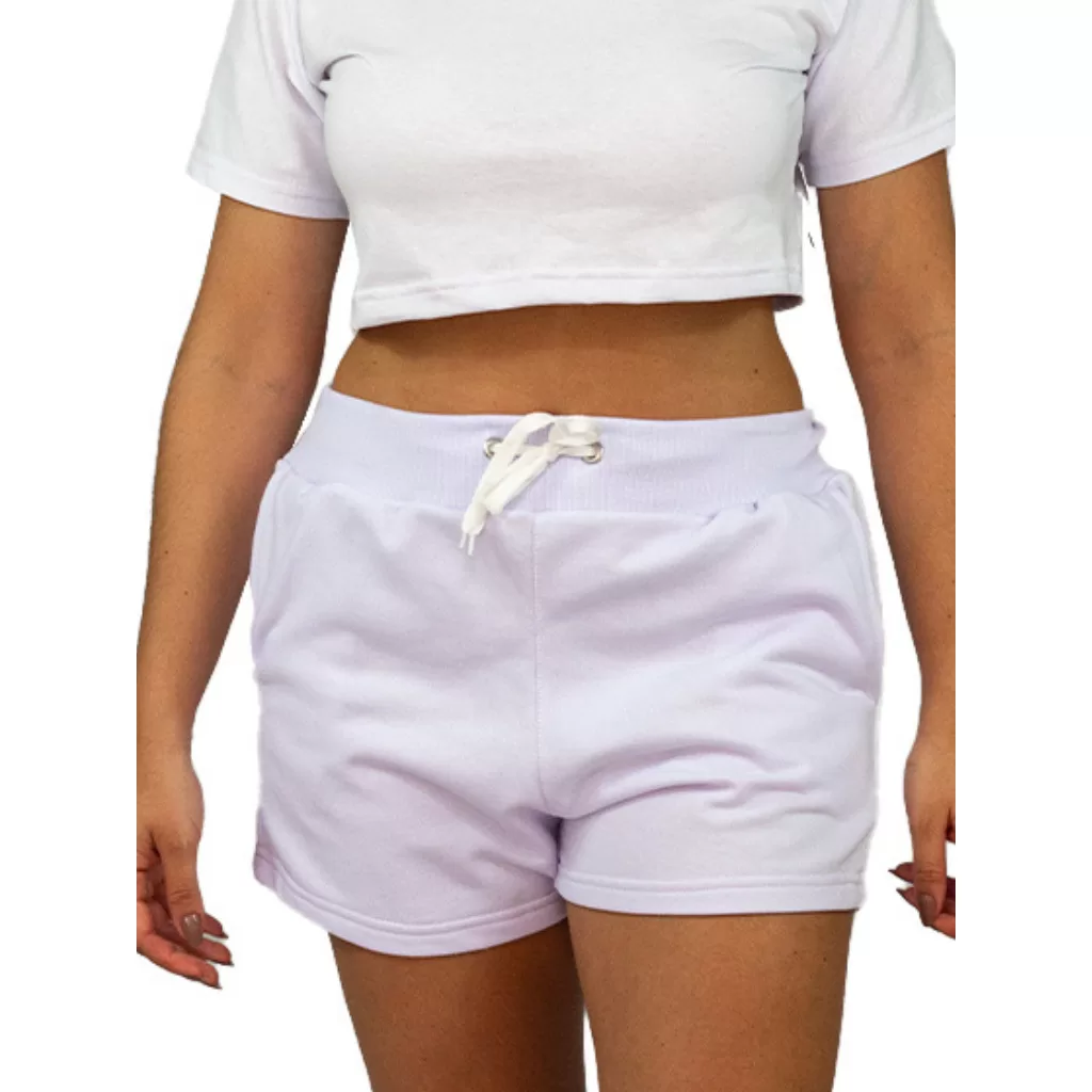 Short Feminino Moletinho 100% Algodão Short Moletom Short Confortavel