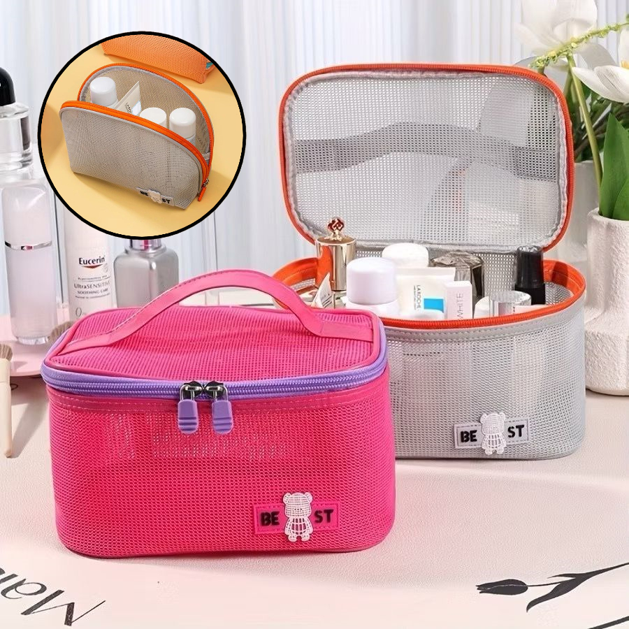 Bolsa De Cosméticos Armazenamento Organizador Portátil Grande Capacidade Viagem X123 X124 LING