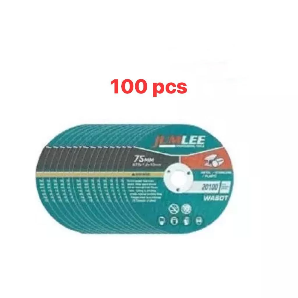 Kit 25/50/100 pcs disco de corte 75mm×1.2×10mm para esmerilhadeira