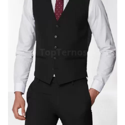 2 Colete Social Masculino Preto 5 Botões C/regula