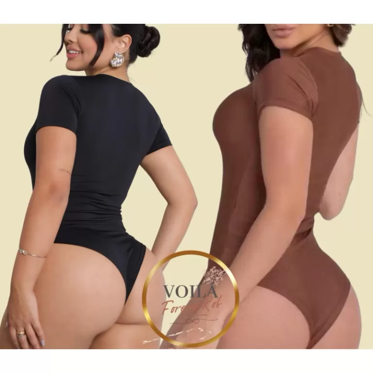 Kit 2 Body Feminino Manga Curta Gola careca verão