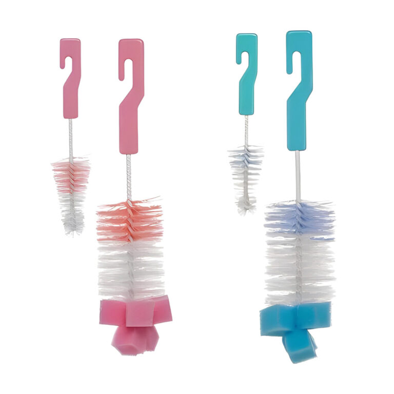 Kit Escova Mamadeira Com Esponja Buba Limpeza Bebe