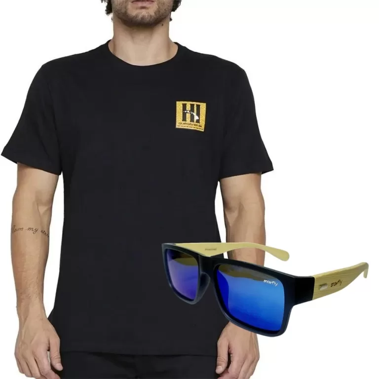 Camiseta Quiksilver Hi Tapa Box + Óculos Polariza