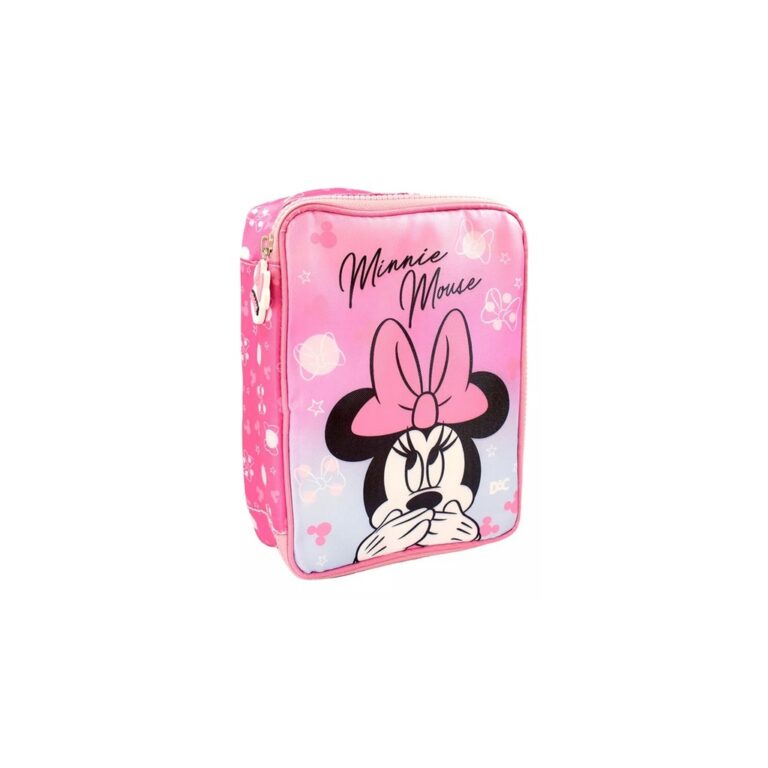 Estojo Box Minnie Escolar Com Divisória – D