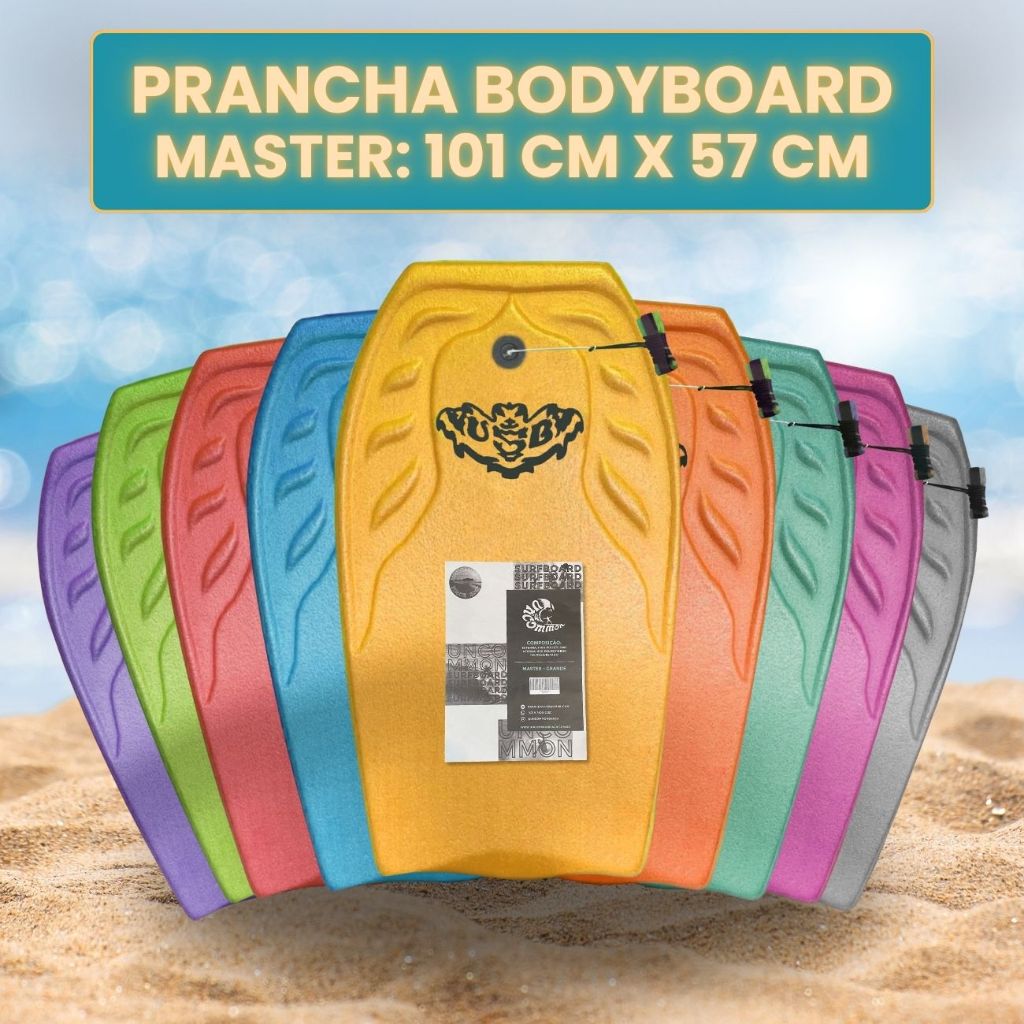 Prancha BodyBoard Grande 101 x 57 Infantil Adulto Praia Piscina Qualidade Premium