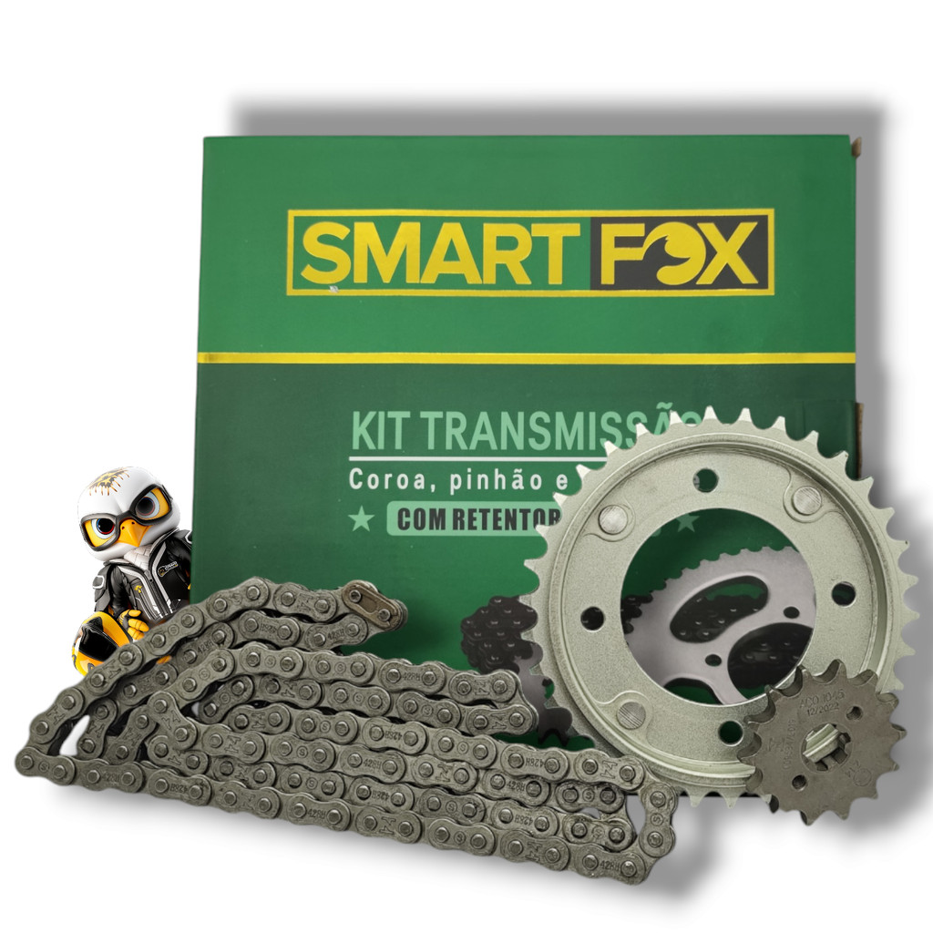 Kit Relação Transmissão Pop110i 2015 Á 2023 Aço 1045 Inmetro