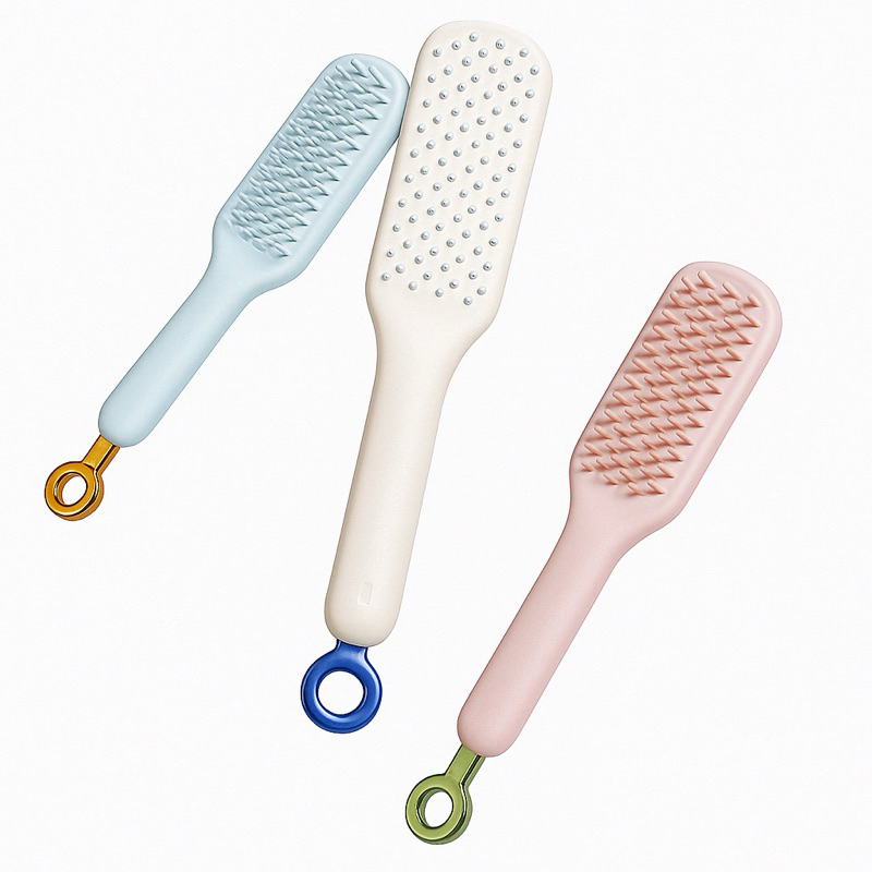 escova Pente Mágico Retráctil De Limpeza Do Cabelo Sem Danos TB-1052