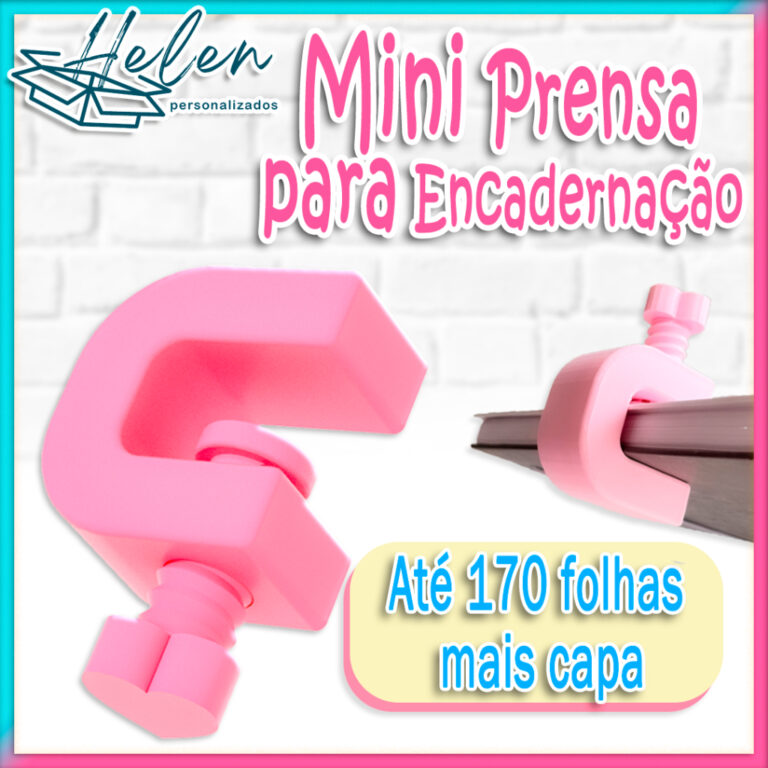 Mini Prensa para Encadernação Até 170 folhas ma