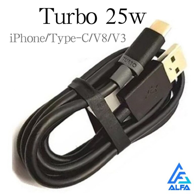Cabo Carregador Turbo 25w V8/iPhone/Tipo C/V3 Carr