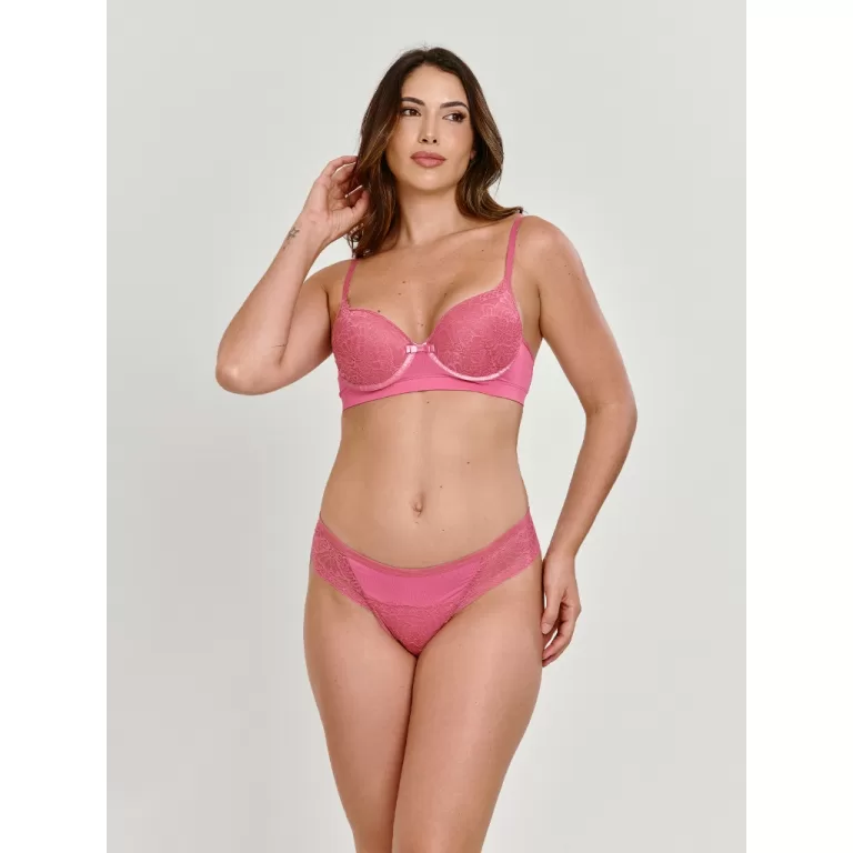 Conjunto com Renda e Bojo Elegância e Conforto pa