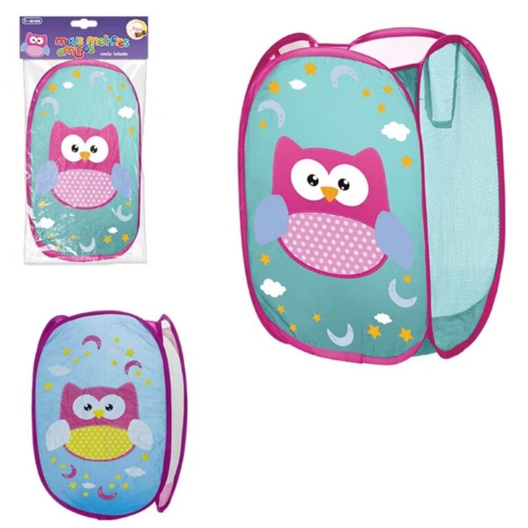 Cesto Organizador Brinquedos Roupas Infantil Dobr