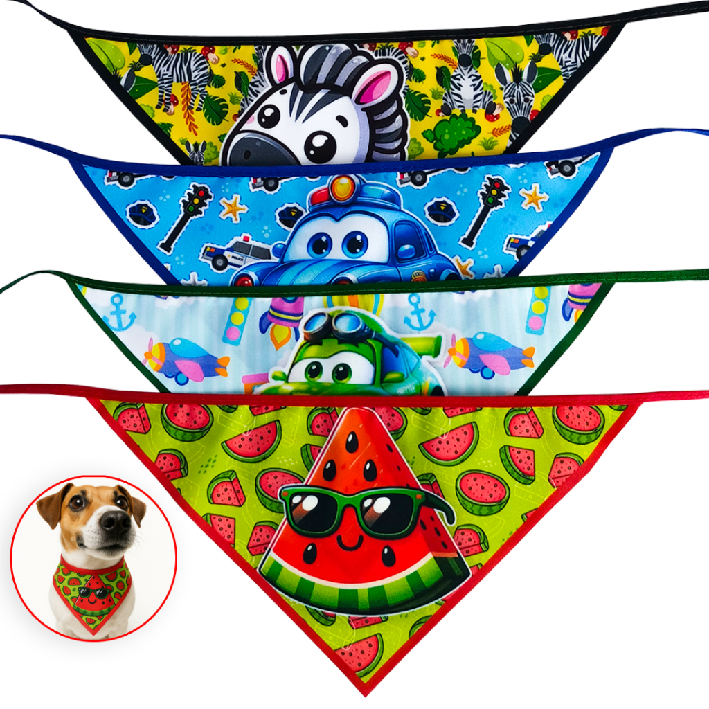Bandana Pet Star Macho 10, 30 ou 50 Unidades – Pet Shop Banho E Tosa Laços p/Cães e Gatos