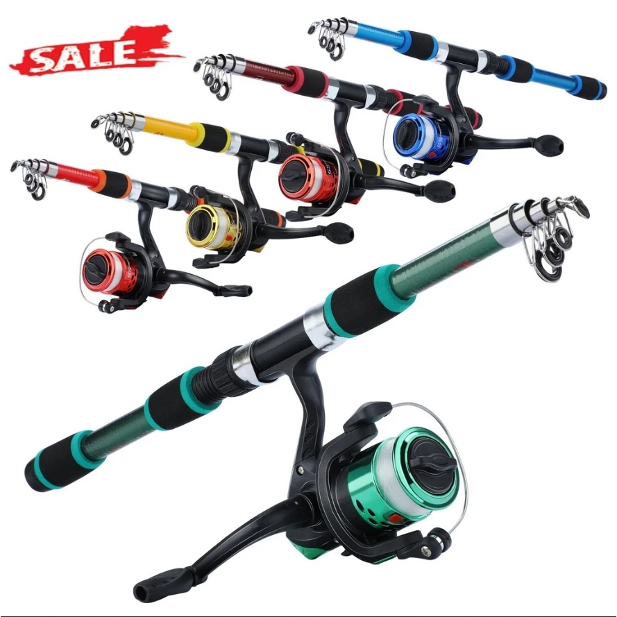 Vara De Pesca 1.8M Completa + Molinete máxtração 50 kg Ao Ar Livre Resistente E Durável