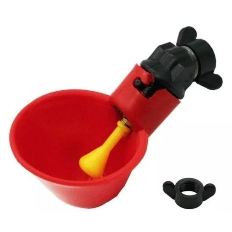 10 Bebedouros Automáticos, Copos Para Beber Frango E Pato Alta Qualidade + 10 porcas