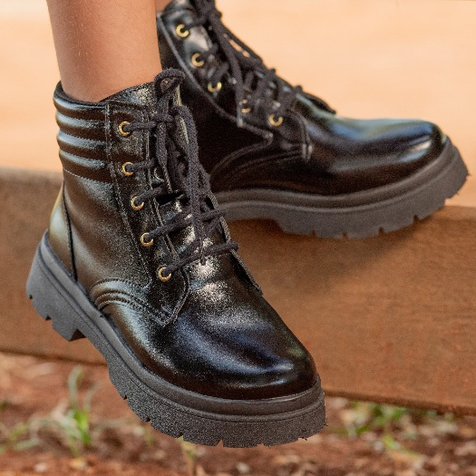 Bota Coturno Infantil Menina Confortável Original