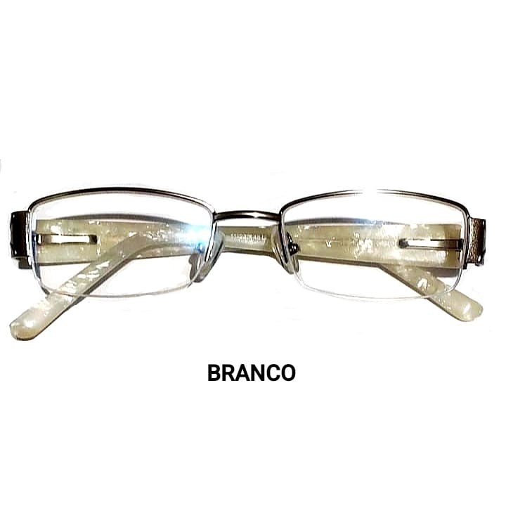 11-223-Branco-Perola Armação Metal Germano Ócul