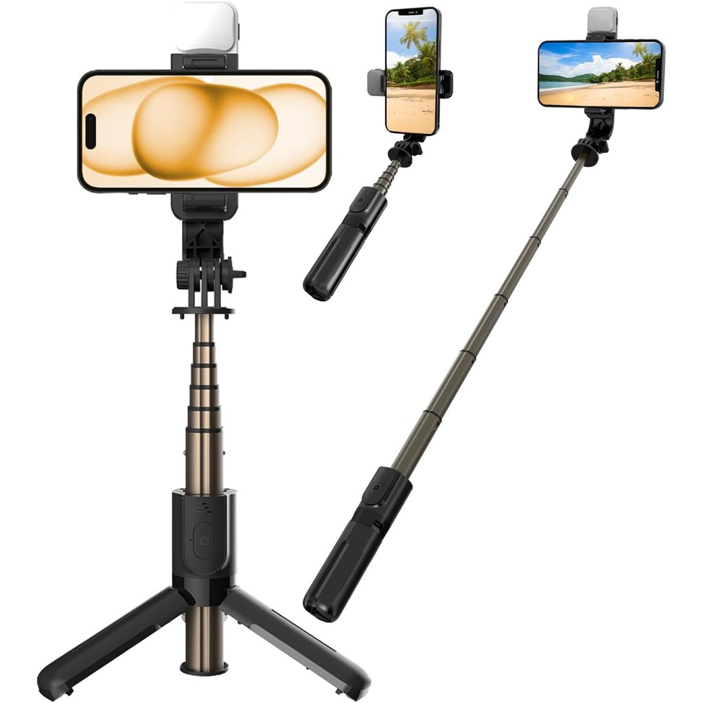 Tripé Bastão Gshield Multifuncional Iluminação Flash Selfie e Controle Bluetooth Removível Survivor