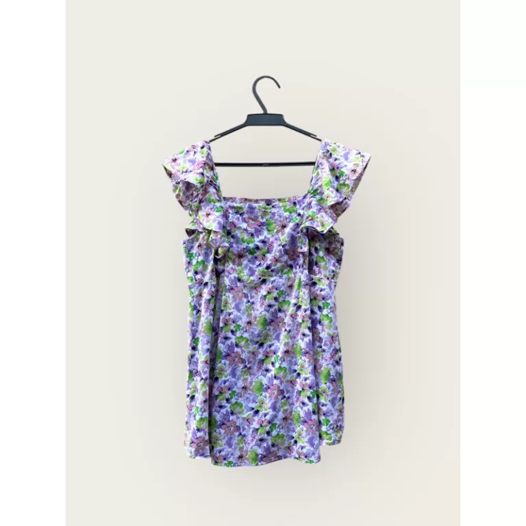 Bata Floral Gestante AK  Tricoline Soltinha  Tam 3