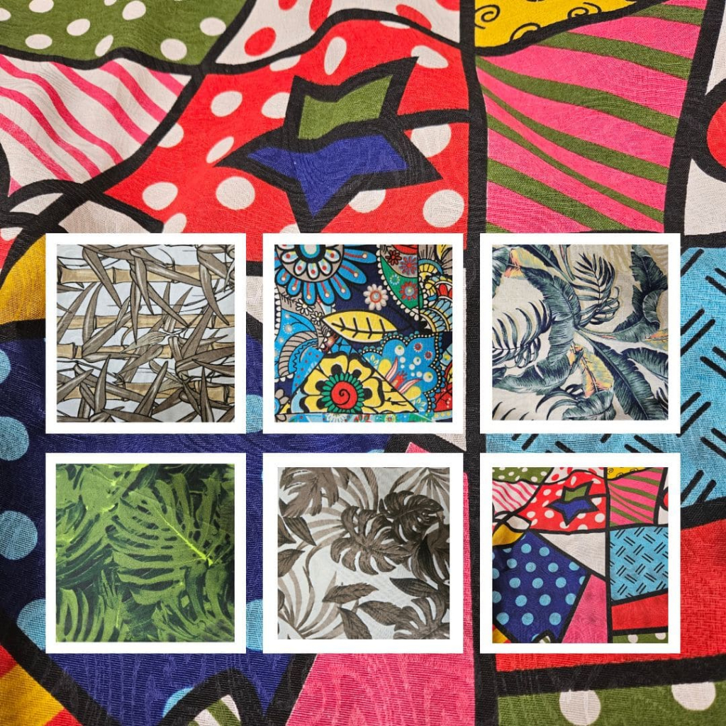 3 Quilos RETALHO TECIDO ESTAMPADO JACQUARD ARTESANATOS PATCHWORK PEDAÇOS GRANDES *ENVIO IMEDIATO