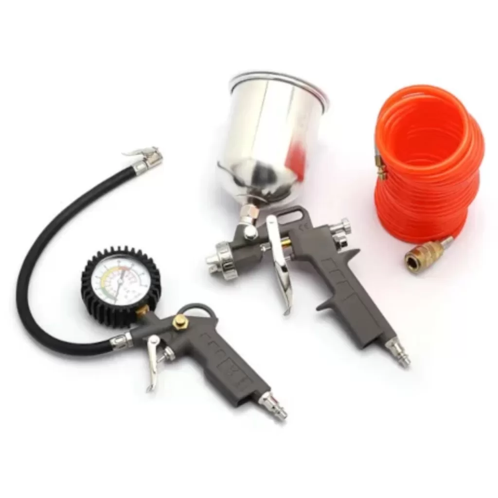 Kit de acessórios 4 peças motocompressor pintura limpeza Motomil-5468.6