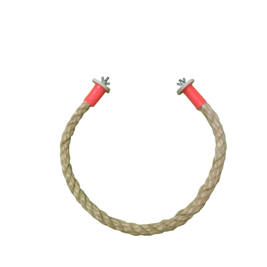 Poleiro Articulado De Sisal Para Pássaros E Roedores