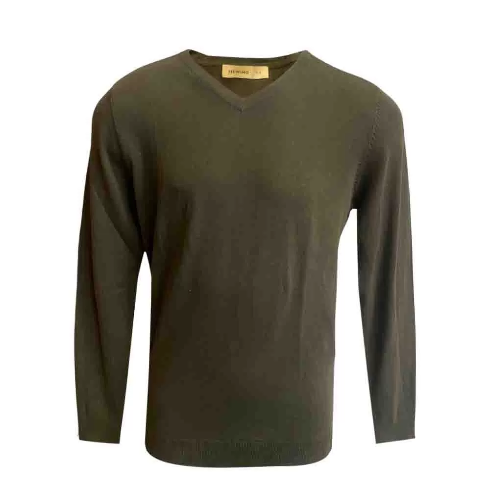 Sueter Hering Masculina Básica Em Tricô Verde