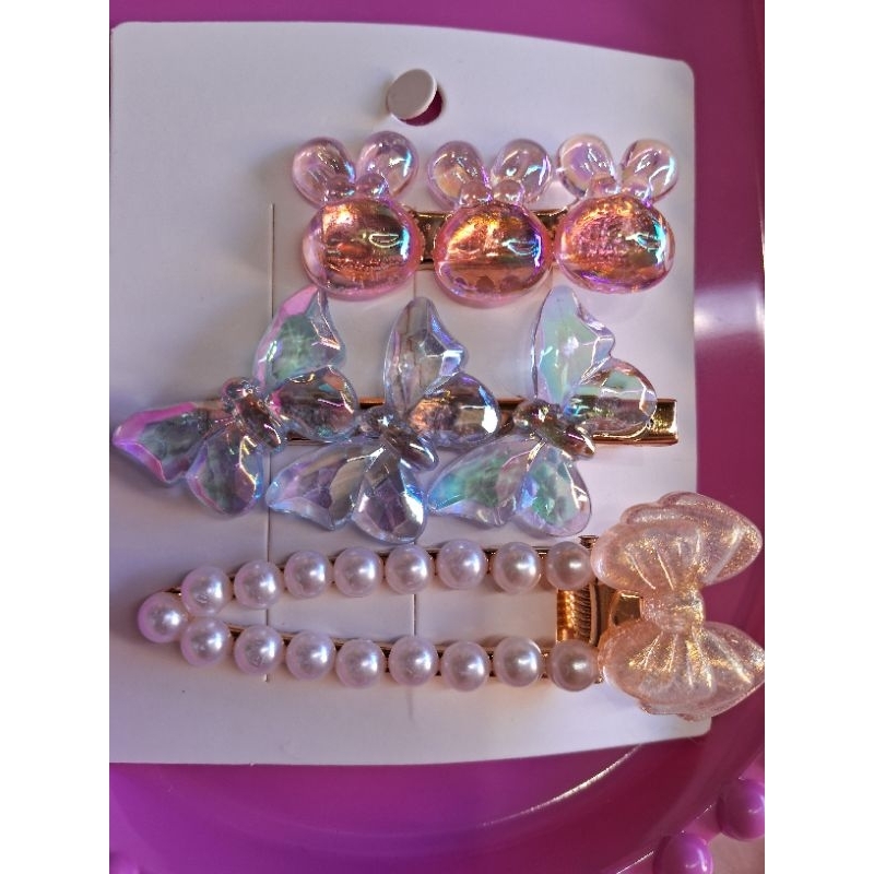 3 peças clipes de luxo cabelo grampo ticket tac