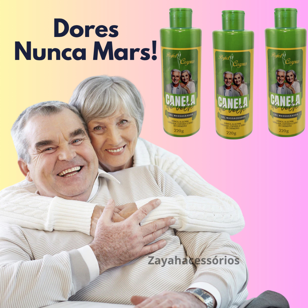 Gel Massageadora Canela De Velho 220g Qualidade Premium