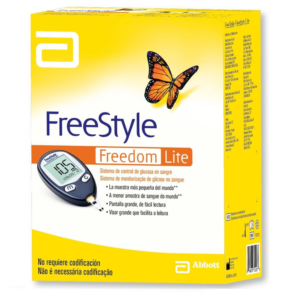 Kit Monitor De Glicemia Freedom Lite Freestyle Abbott