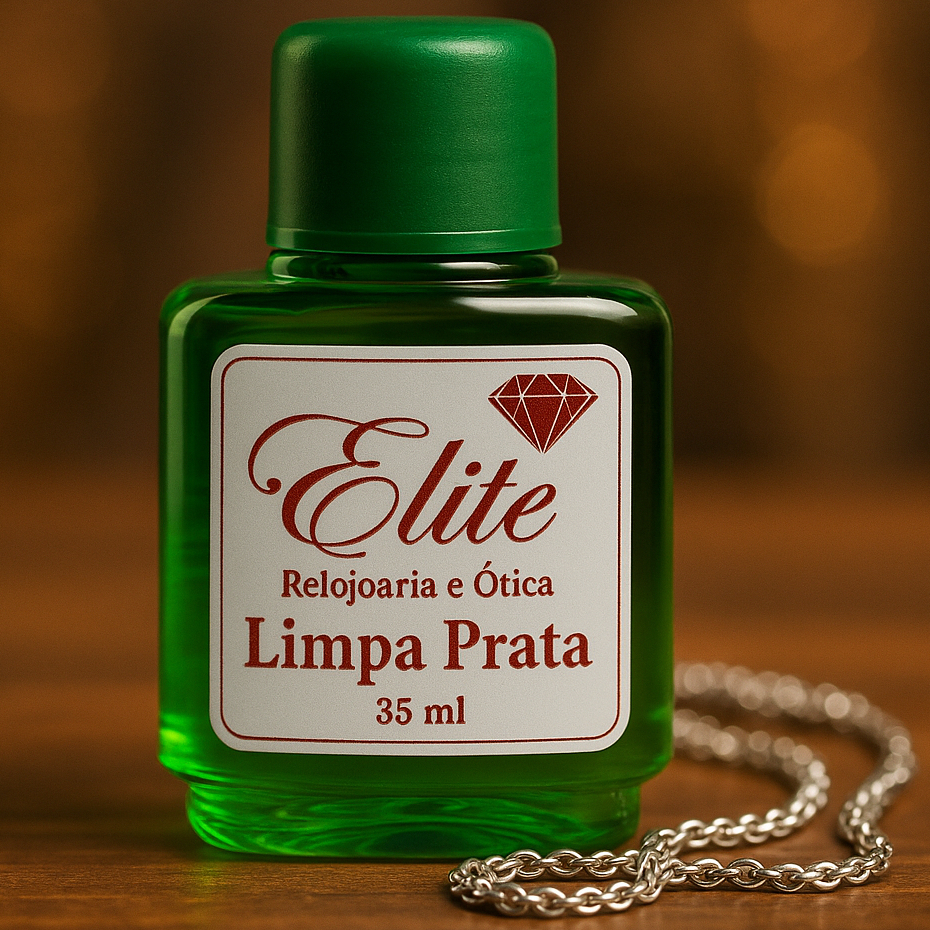 Limpa Pratas 35ml Brilho Natural Proteção Remove Manchas Fácil De Usar Elite Relojoaria