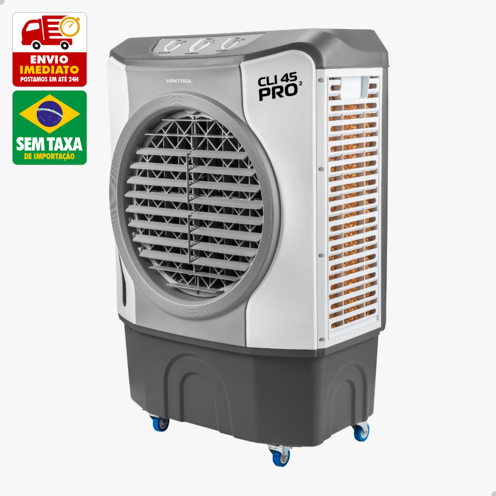 Climatizador de Ar Portátil Evaporativo CLI45 PRO2-01 45L 210W 127V Ventisol