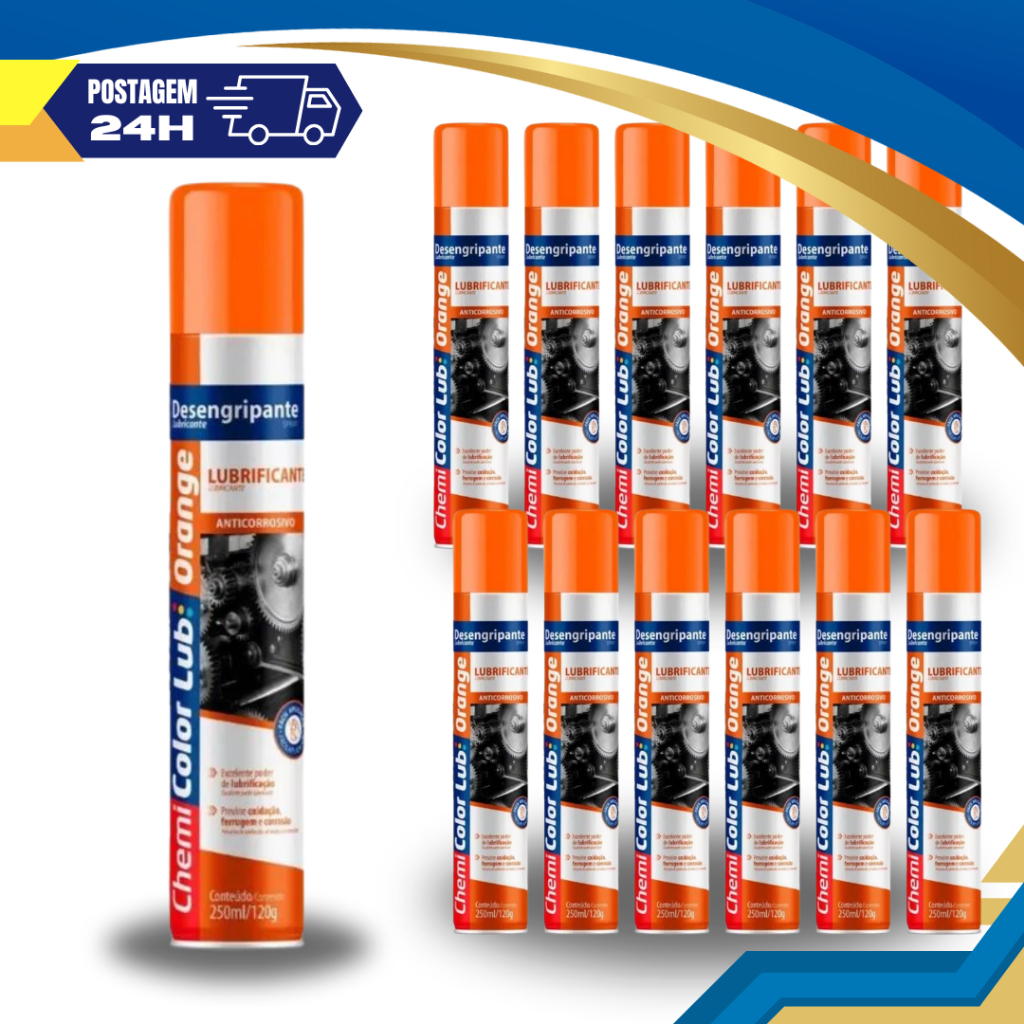 Kit Desengripante Antiferrugem 250ML Chemicolor