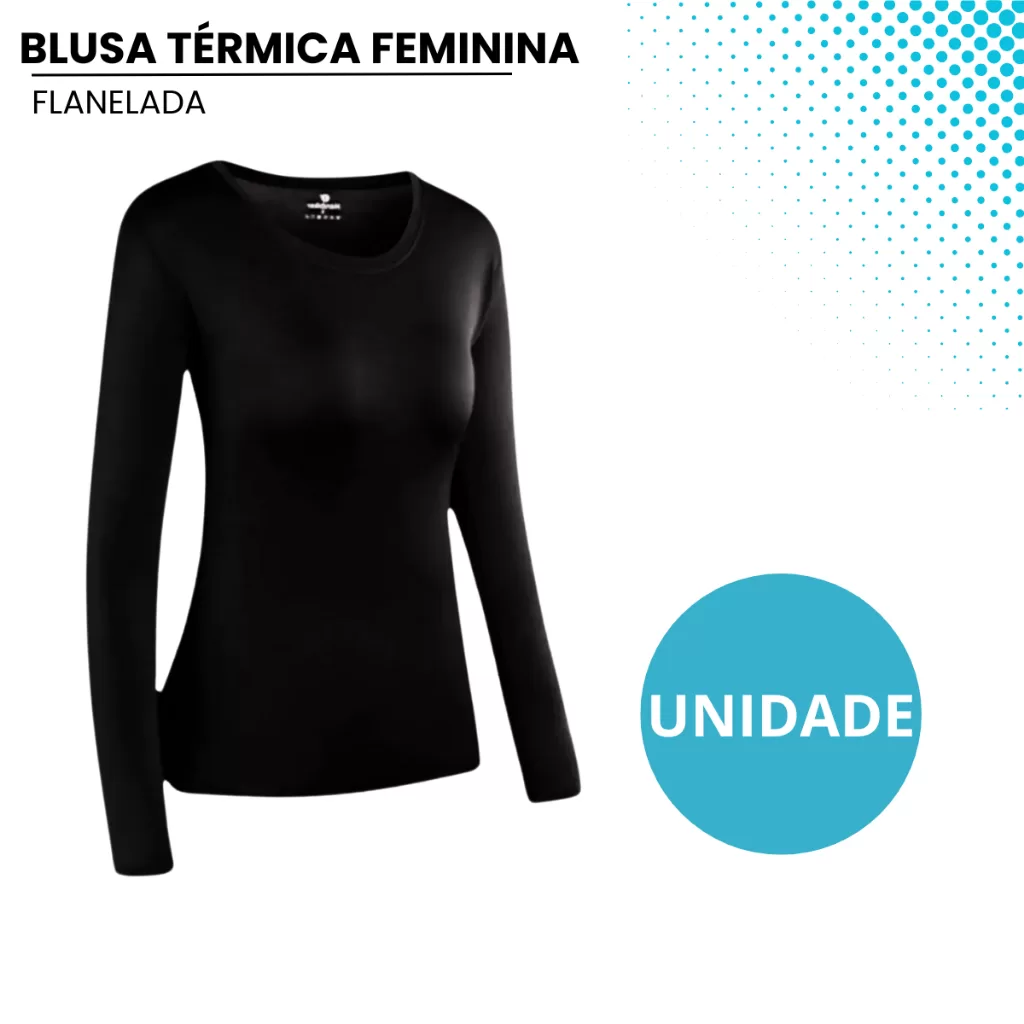 Blusa Térmica Flanelada Feminina Grossa Proteção Uv Premium Inverno Quente Caminhadas Anti-Odor