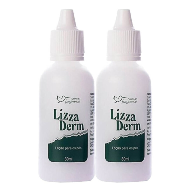 2 Loção Lizzaderm Rachaduras Nos Pés Suave Frag
