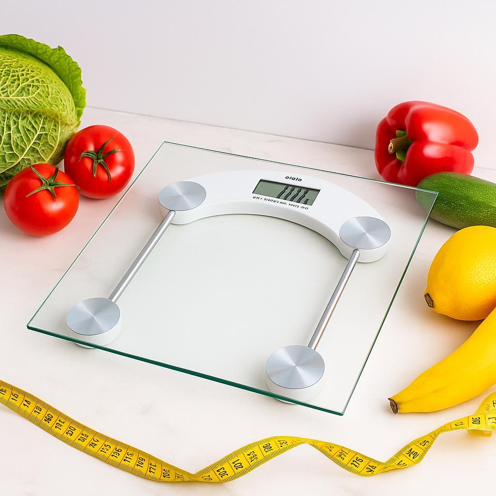 Balança Digital Corporal Eletrônica Vidro 180kg Multiuso Pesar Dieta Peso Fit Emagrecimento Consultó