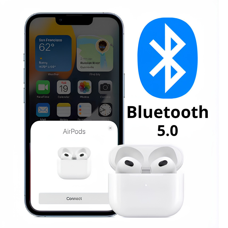 Fone sem fio bluetooth 5.0  Airpods 3 roid e IOS  Av Novo