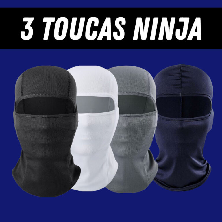 Kit 3 Touca Ninja Balaclava Toca UV+50 Proteção 