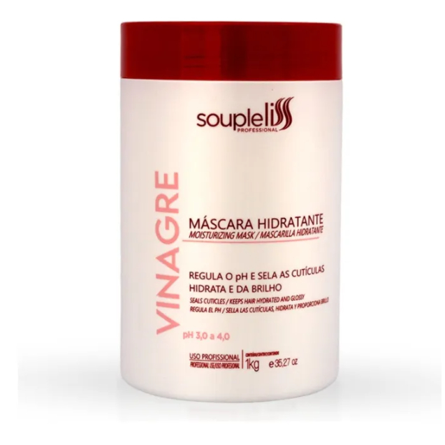Máscara Hidratante De Vinagre Soupleliss 1 Kg