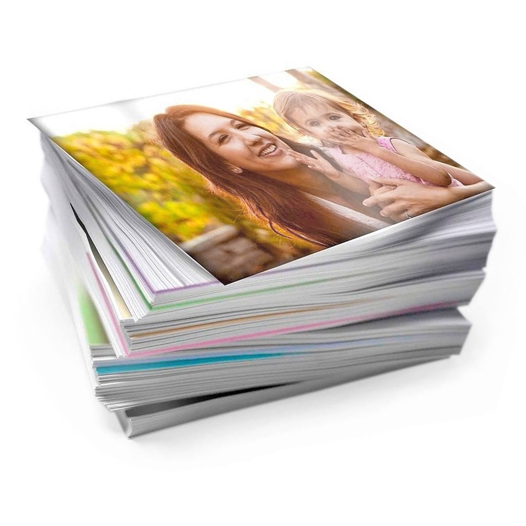 Papel Microporoso 10×15 cm 260g com Brilho Fotográfico Branco com 100 Folhas