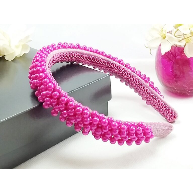 TIARA PEROLAS LUXO DECORADA ARTESANAL  – REF