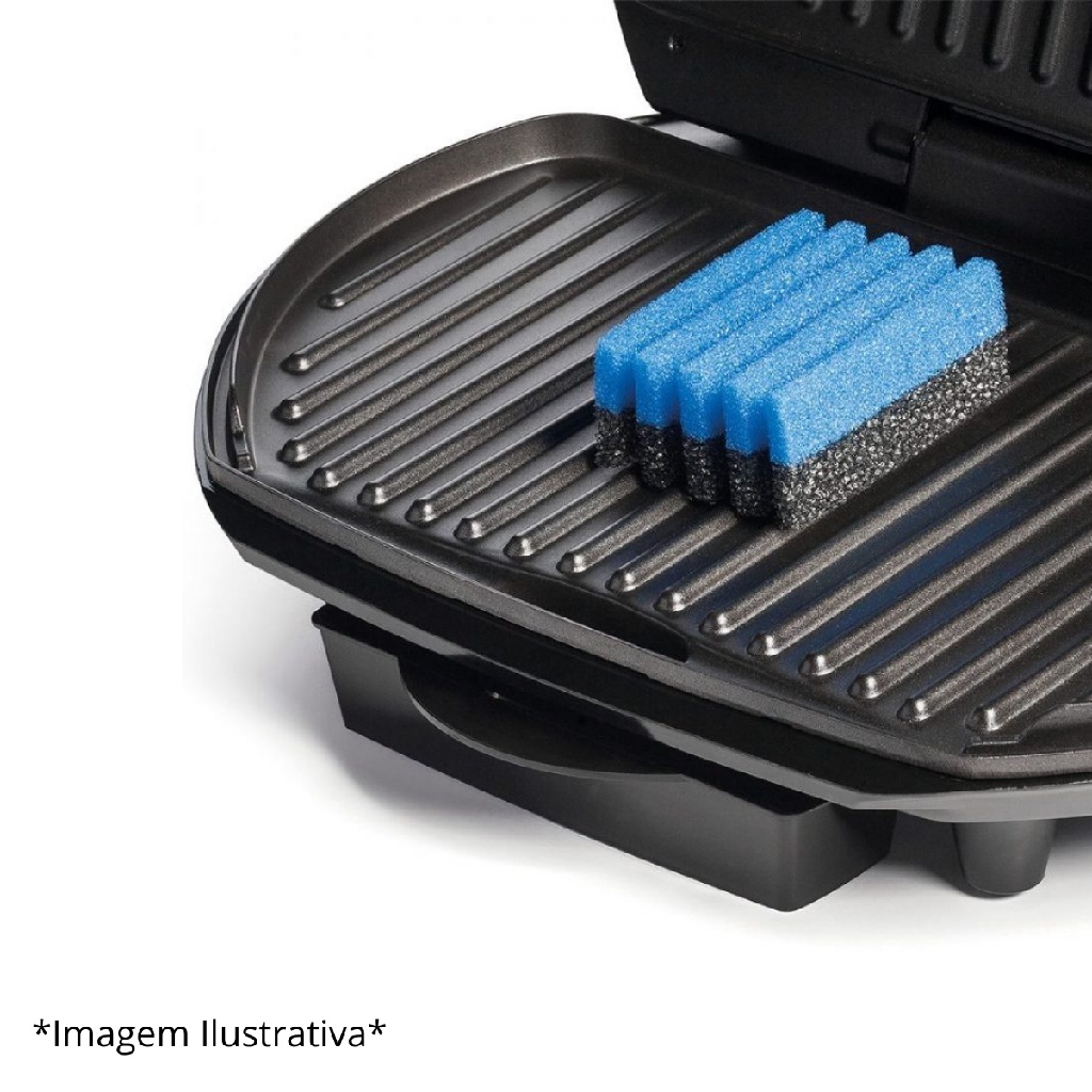 Esponja Limpa Grill Ondulada Não Risca Duplaface Esfrebom