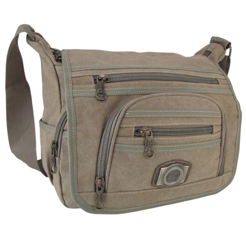 Bolsa Transversal Ombro Tiracolo em Lona Escolar Trabalho Casual Masculina Feminina